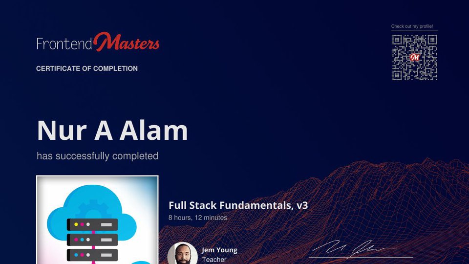 Nur A Alam | Senior Full-Stack Software Engineer